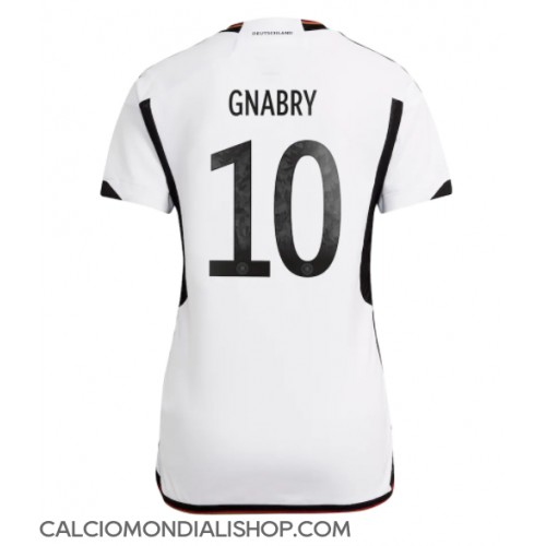 Maglie da calcio Germania Serge Gnabry #10 Prima Maglia Femminile Mondiali 2022 Manica Corta